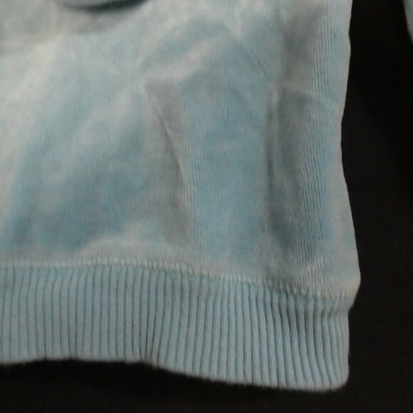 GREENDOG | size 2 | Blue Velour Zip-Up Hoodie | *Paint Spots - Picture 13 of 15